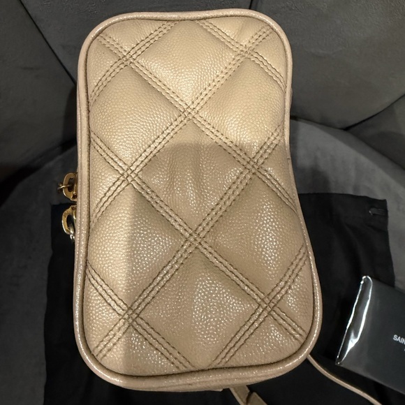 YVES SAINT LAURENT 80s Vanity Bag in Beige - Picture 9 of 13